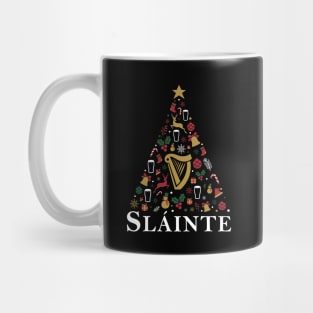 Slainte Irish Christmas Tree Mug